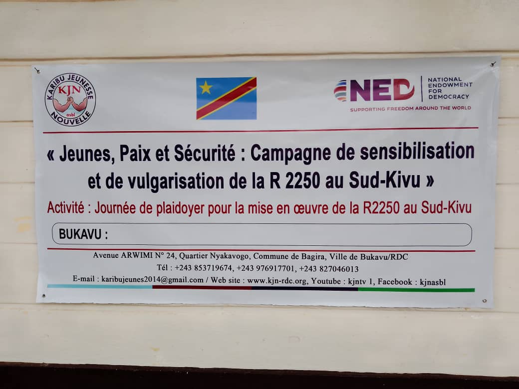 Sud Kivu Kjn Appelle Les Autorités à Favoriser Lémergence Des Jeunes Dans La Gestion De La 